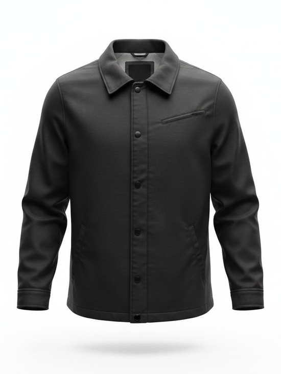 Hurley Other - Hurley Black Lightweight Button-Front Shirt Jacket